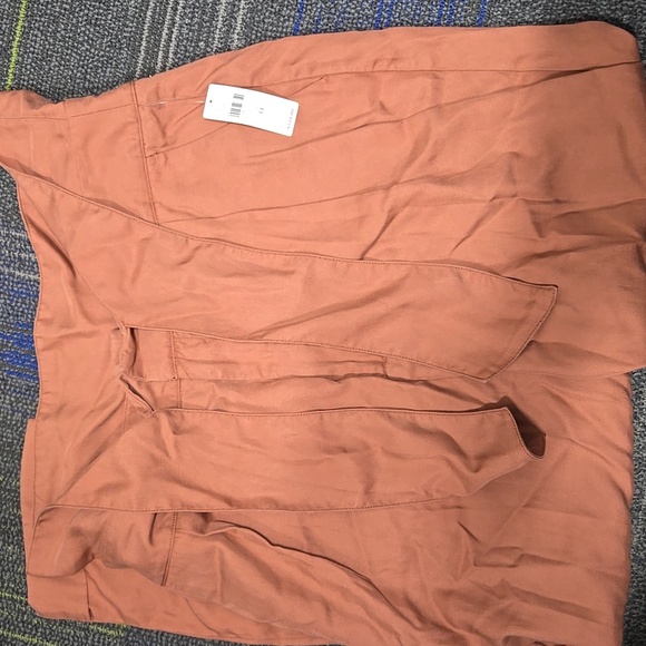 Anthropologie-Cartonniere NWT Belt Front Pants Rose 100% Lyocell-Size 14 - Picture 6 of 16